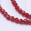 Faceted(32 Facets) Glass Beads Strands EGLA-J042-4mm-25-1