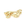 Brass Pendants ZIRC-I356-20G-2