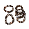 Natural Agate Beads Stretch Bracelets for Women Men G-P614-07-4