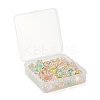 110Pcs 5 Colors Transparent Acrylic Beads X1-TACR-LS0001-05-7