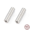 Anti-Tarnish Rhodium Plated 925 Sterling Silver Screw Clasps STER-K173-05P-4