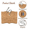 4Pcs Cork Pendant Decoration KEYC-PB0001-02F-3