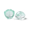 Transparent Spray Painted Glass Beads GLAA-I050-05J-3