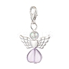 Heart Angel Acrylic Pendant Decorations HJEW-JM02538-02-3