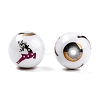Christmas Opaque Glass Beads LS-EGLA-R113-03G-2