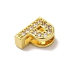 Brass Micro Pave Cubic Zirconia Beads KK-H487-25G-16-2
