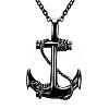 Pirate Anchor Alloy Pendant Necklaces FS-WGF47F3-03-2