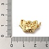 Brass Micro Pave Clear Cubic Zirconia Box Clasps KK-K385-096G-4