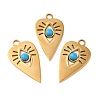 Ion Plating(IP) 304 Stainless Steel Pendants STAS-R122-06G-1