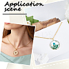 12Pcs 6 Colors Transparent Epoxy Resin Pendants RESI-SC0002-93-5