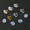 12Pcs 3 Colors Brass Clip-on Earring Findings KK-FS0001-28-2