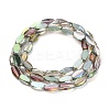 Transparent Electroplate Glass Beads Strands EGLA-J150-C-HR03-2