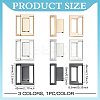 3Pcs 3 Colors Alloy Chain Belt Buckles FIND-BC0019-42-2
