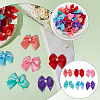 72Pcs 6 Colors Bowknot Polyester Ornament Accessories DIY-SP0003-60A-5