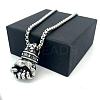 Minimalist Hip-Hop 304 Stainless Steel Fist Pendant Necklaces for Men ZI2468-5
