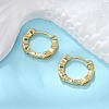 Brass Micro Pave Cubic Zirconia Huggie Hoop Earrings EJEW-K083-34G-B-5