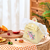 12Pcs 4 Styles Flower Printed 3D Teapot Shaped Paper Candy Gift Boxes with Ribbon DIY-SP0006-38-6