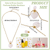 1Pc Natural Rose Quartz Perfume Bottle Necklaces NJEW-PH0001-37A-03-2