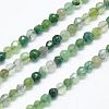 Natural Moss Agate Beads Strands X-G-J002-03H-1