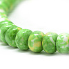 Synthetic Ocean White Jade Beads Strands G-S257-5x10mm-03-3