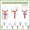 Glass Wine Glass Charms AJEW-SC0002-36-2