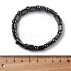 Valentine Day Gifts for Husband Stretchy Magnetic Synthetic Hematite Bracelet X-IMB005-3