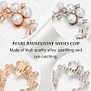 4Pcs 2 Colors Alloy Rhinestone Shoe Decorations FIND-GF0006-59-6