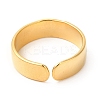Ion Plating(IP) 201 Stainless Steel Open Cuff Ring RJEW-E063-46G-3