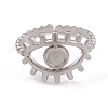 Non-Tarnish 304 Stainless Steel Eye Open Cuff Rings for Women RJEW-G285-76P-2