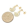 Alloy Crystal Rhinestone Dangle Stud Earrings EJEW-JE06657-03-3