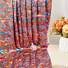 Flower Pattern Polyester Fabric AJEW-WH0766-35C-4