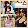 1Pc Acrylic with Alloy Oval Link Chains Neck Strap for Eyeglasses AJEW-CN0003-60A-4