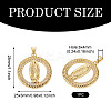 1Pc Brass Micro Pave Cubic Zirconia Pendants KK-TA0002-80A-G-2
