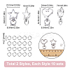20Sets 2 Styles Alloy Swivel Clasps FIND-SC0011-12-2