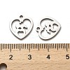 Non-Tarnish Valentine's Day 316 Surgical Stainless Steel Charms STAS-H190-15P-01-3