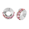 Brass Rhinestone Spacer Beads RB-A020-10mm-27S-1