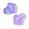 Transparent Spray Paint Glass Beads GLAA-Z011-04I-2