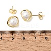 Brass Stud Earrings for Women EJEW-F421-02G-5
