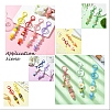 Baking Paint Alloy and Brass Bar Beadable Keychain for Jewelry Making DIY Crafts DIY-YW0007-58I-2
