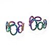 304 Stainless Steel Oval Wrap Cuff Ring RJEW-N038-099-1
