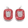 Brass Enamel Pendants KK-D159-01P-A-1