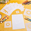16Pcs 8 Styles PET Hollow Out Drawing Painting Stencils DIY-WH0504-712-2