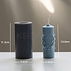 Column with Flower Food Grade DIY Silicone Candle Molds PW-WG71437-01-1