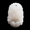 Natural White Jade Carved Pendants G-S384-01G-1