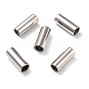 Tarnish Resistant Smooth 304 Stainless Steel Magnetic Clasps with Glue-in Ends LS-STAS-H402-21P-5mm-1