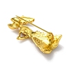 Fashion Golden Zinc Alloy Enamel Pins JEWB-D068-01G-04-2