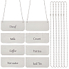 Stainless Steel Hanging Ball Chain Sign DIY-OC0012-66-1
