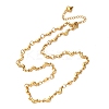 304 Stainless Steel Moon Link Chain Necklaces for Women NJEW-G178-09G-4