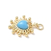 Heart Brass Pendants KK-D426-16E-G-2