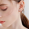 16 Pairs 4 Size Plastic Imitation Pearl Stud Earrings with Steel Iron Pins EJEW-AN0003-89-4